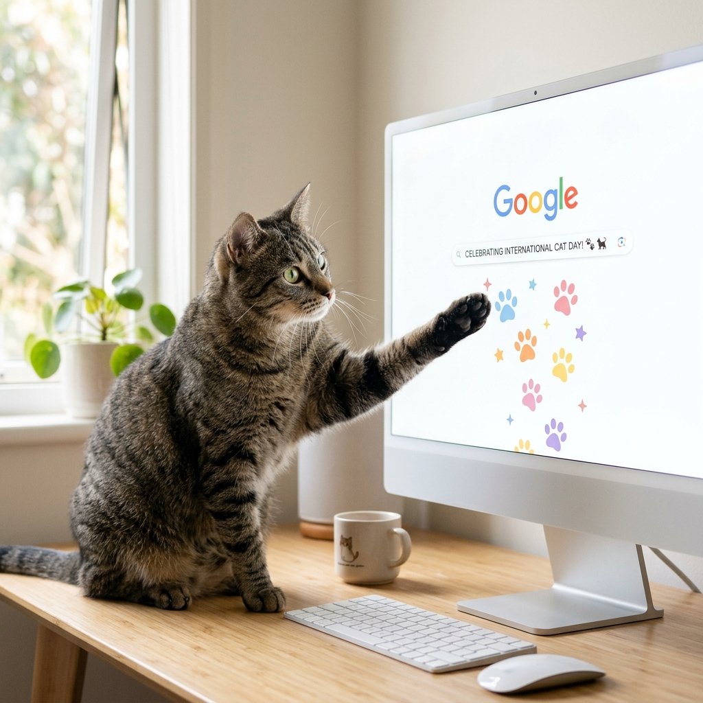 International Cat Day Google